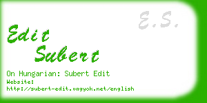 edit subert business card